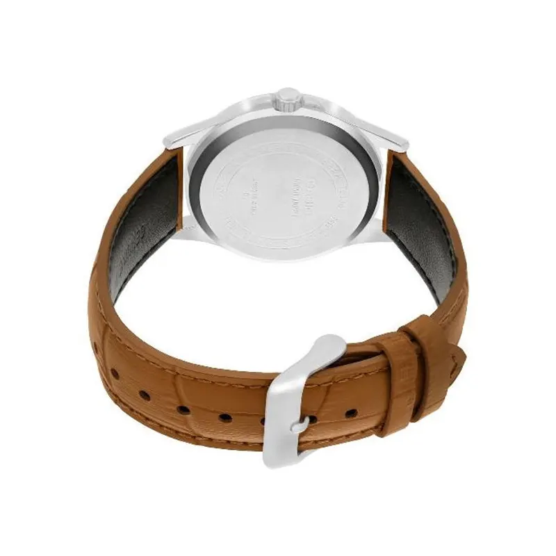 Casio Cream Dial Brown Leather Men's Watch- MTP-1381L-9AVDF